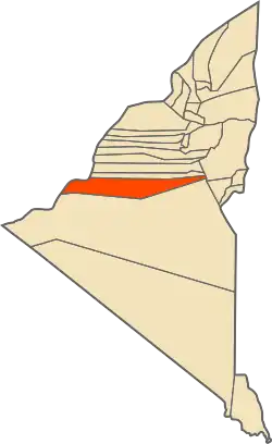 Location of Sali commune within Adrar Province
