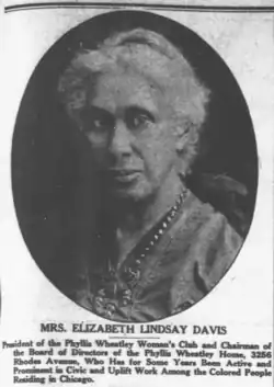 Elizabeth Lindsay Davis, 1921.[1]