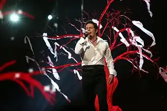 Hayko performing "Anytime You Need" in Helsinki (2007)