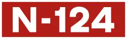 National road N-124 shield}}