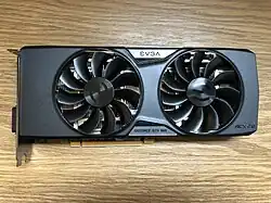 Nvidia GeForce GTX 960 'ACX 2.0' edition. This particular model manufactured by Nvidia board-partner, EVGA.