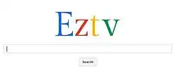 EZTV Homepage April 1st 2014