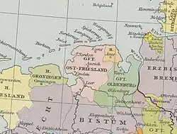 The Herrschaft Jever, ca. 1500