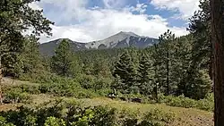 East Spanish Peak seen from below