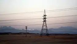 Early morning with the Eastern Desert mountain range on the horizon