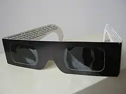Solar eclipse glasses