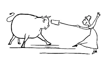 Illustration by Edward Lear for "There was a Young Lady of Hull"