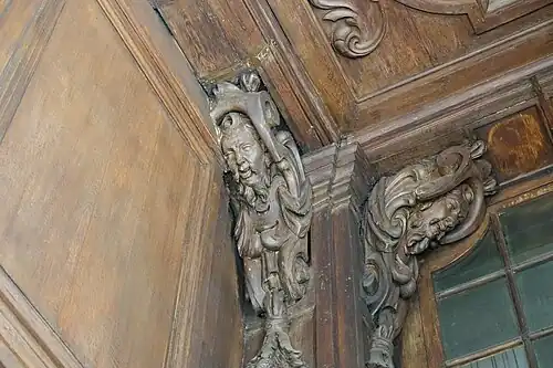 Detail of the west porch carvings