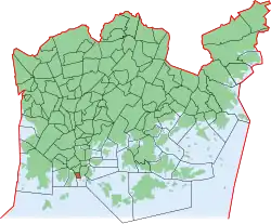 Position of Eira within Helsinki