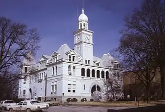 Elbert County courthouse in Elberton, 1973