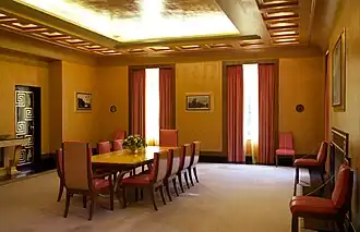 The dining room