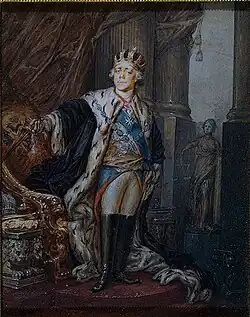 19th-century painting of Paul as Grandmaster of the Maltese Knights