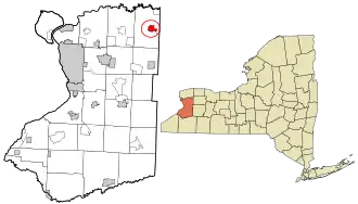 Location in Erie County and the state of New York.
