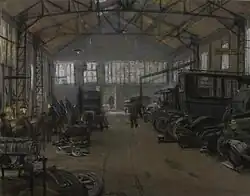 The Interior of a Garage, Boulogne, Imperial War Museum