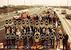 Essingeleden on the 3rd of September 1967