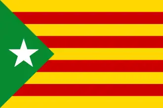 Estelada verda, green version used by ecologists and animalists