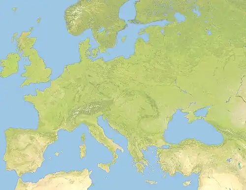 Battle of Sarmizegetusa is located in Europe without the extreme north