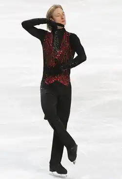 Evgeni Plushenko at the 2010 European Championships