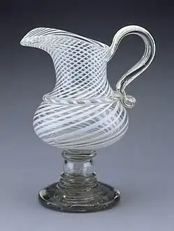 New England Glass Company ewer, 1840–1860