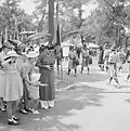 The Empress (holding camera) at the Nam Giao Ceremony 1942