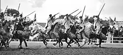 Image 10Taburida, a traditional Arab exhibition of horsemanship performed during festivals (from Culture of Morocco)