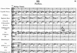 Detail from "Farben", 3rd movement of Arnold Schoenberg's Fünf Orchesterstücke Op. 16 (1909).