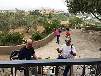 Father and son in Al-Numairiyah