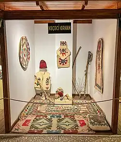 Orhan Patoğlu’s felt items on display in the museum