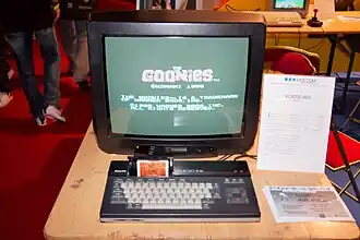 Title screen of The Goonies in a VG 8020/19