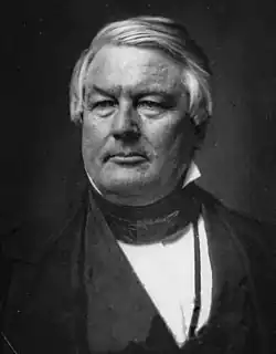 Black-and-white photographic portrait of Millard Fillmore