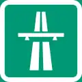 Symbol of motorway (formerly used )