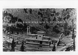 Gold dredge at Mystic, South Dakota, c. 1910