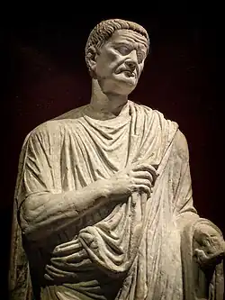 First century CE togate torso bearing a 17th-century CE head dubbed Caius Marius by the Earl of Arundel excavated in 1613–1614 CE