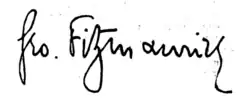 Cursive signature in ink
