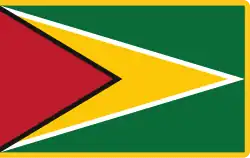 Presidential Standard of Guyana (1999–2011) under President Bharrat Jagdeo.