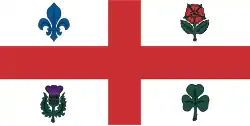 Flag of Montreal (1939–2017)