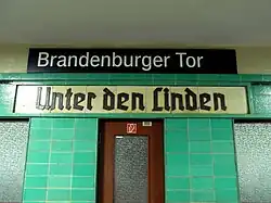 Signboards with new and old station names (S-Bahn)