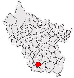 Location in Buzău County