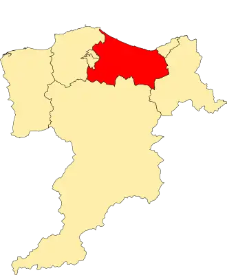 Location of the ward