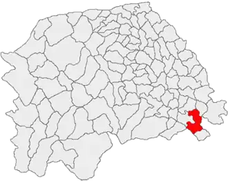 Location in Suceava County