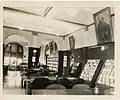 Photo inside library at Fort Leavenworth in the early 20th century.