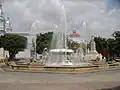 Fountain of Lions on Plaza Degetau, ca. 1980