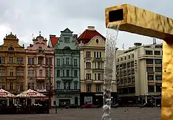 Fountain on the Square of the Republic in Plzeň