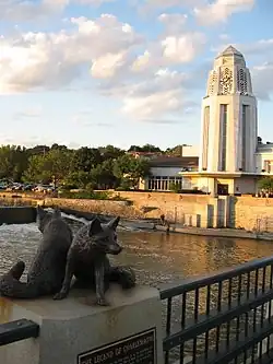 Municipal Center/City Hall in downtown St. Charles by the Fox River
