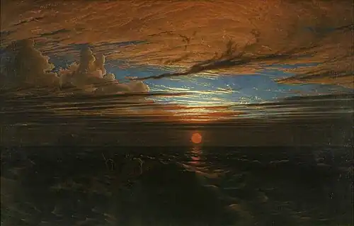 Sunset at Sea after a Storm by Francis Danby