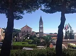 An image depicting the friary church in Makarska where Šitović taught philosophy from 1708 to 1715 and from 1724 to his death.
