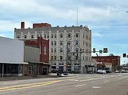 Downtown 3-2025 with the 1929 Frederick Hotel, now mostly retirement apartments