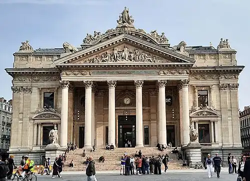 Brussels Stock Exchange was designed by Léon Suys and built between 1868–73