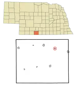Location of Edison, Nebraska