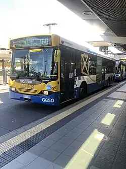 Brisbane bus G650 working BUZ route 180 to Garden City